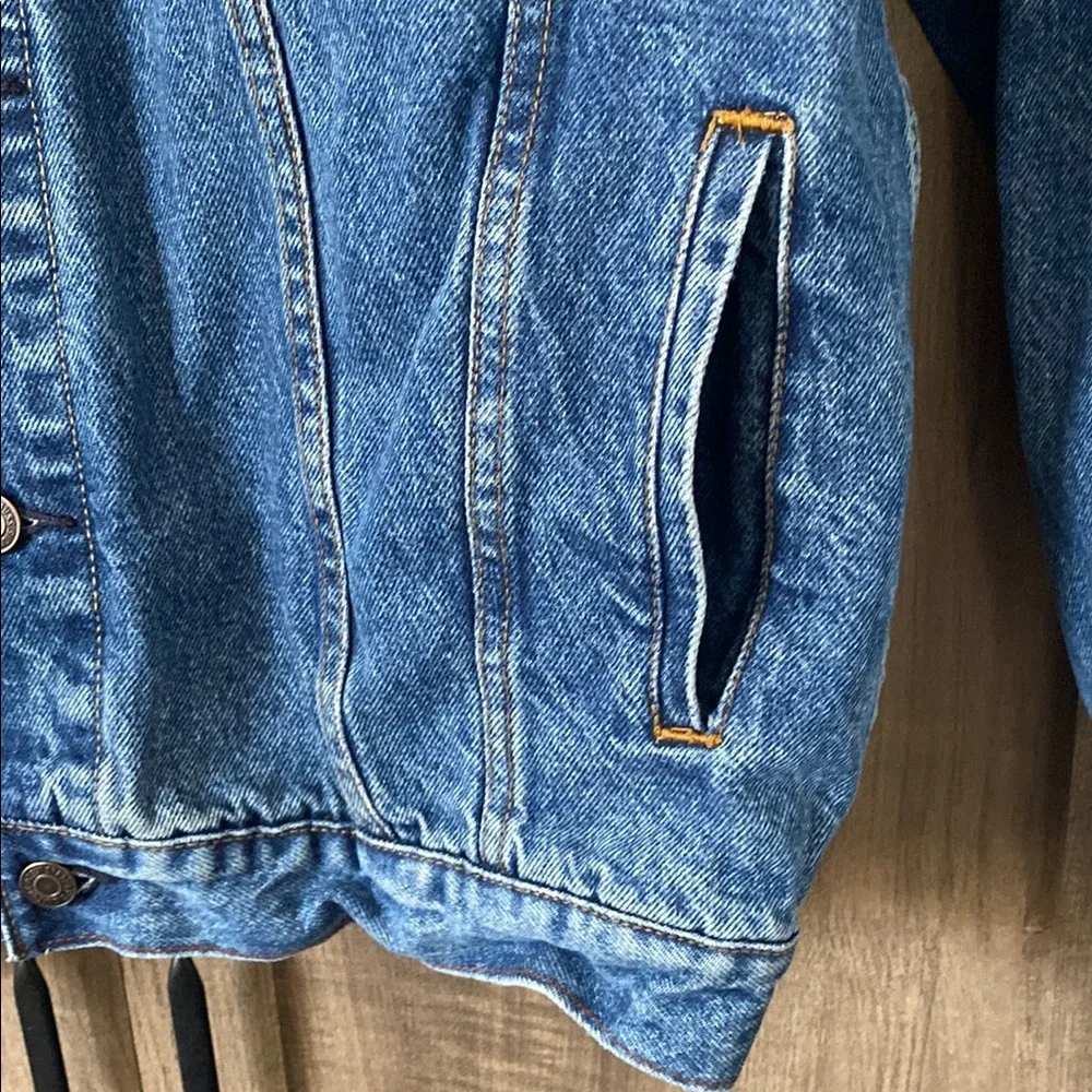Levi Strauss Signature Blue Denim Jacket 100% Cotton Women’s Size Large - Picture 15 of 16